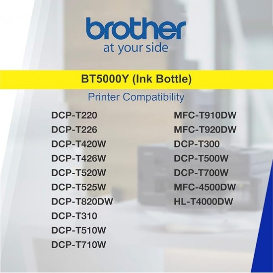 BROTHER BT5000Y Ink Bottle (Yellow)